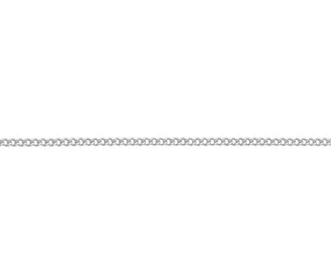 9ct White Gold 1.4mm Curb Link Chain Various Lengths (W16C)